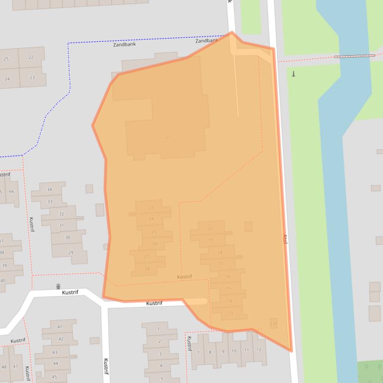 Kaart van postcodegebied 8224BB.