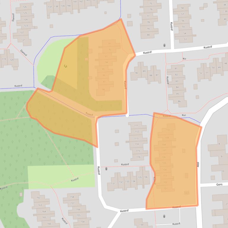 Kaart van postcodegebied 8224BH.
