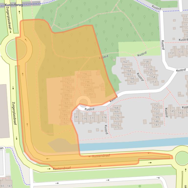 Kaart van postcodegebied 8224BN.