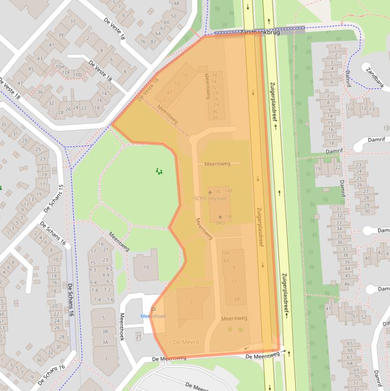 Kaart van postcodegebied 8224BP.