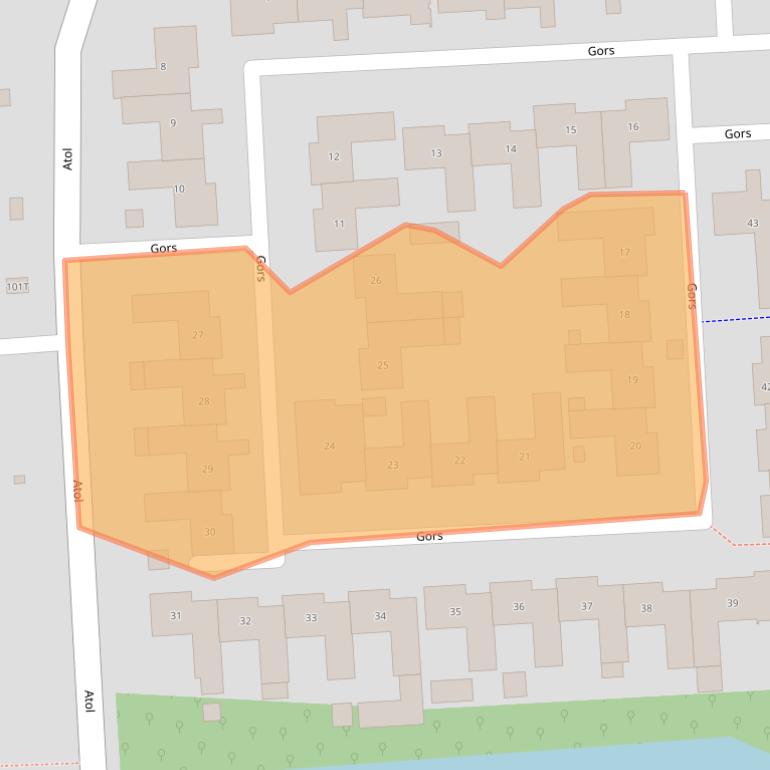 Kaart van postcodegebied 8224BV.
