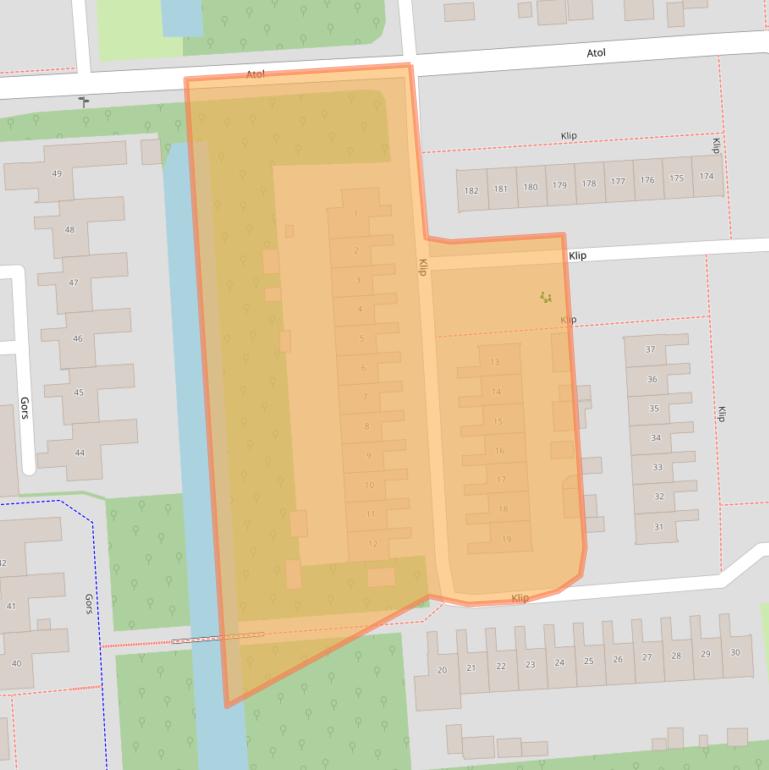 Kaart van postcodegebied 8224CA.