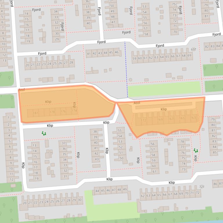 Kaart van postcodegebied 8224CL.