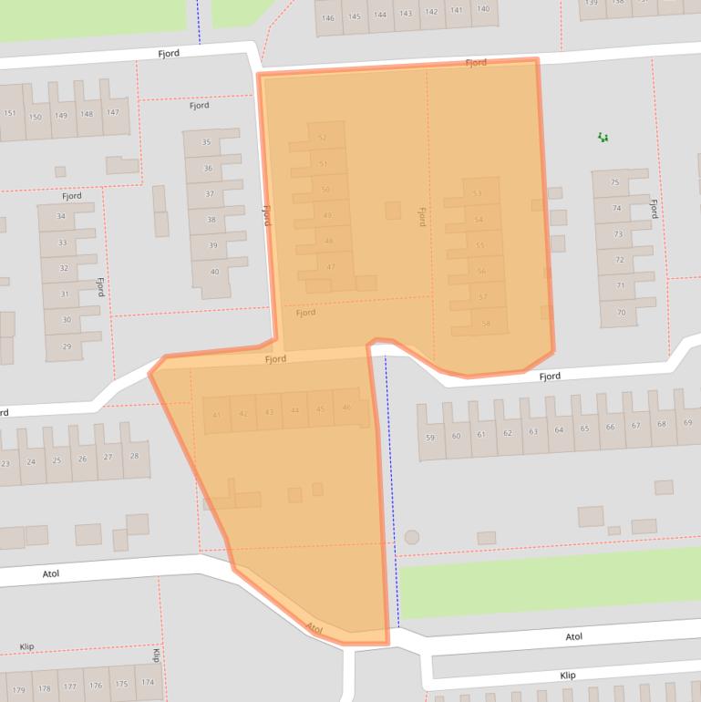 Kaart van postcodegebied 8224DC.