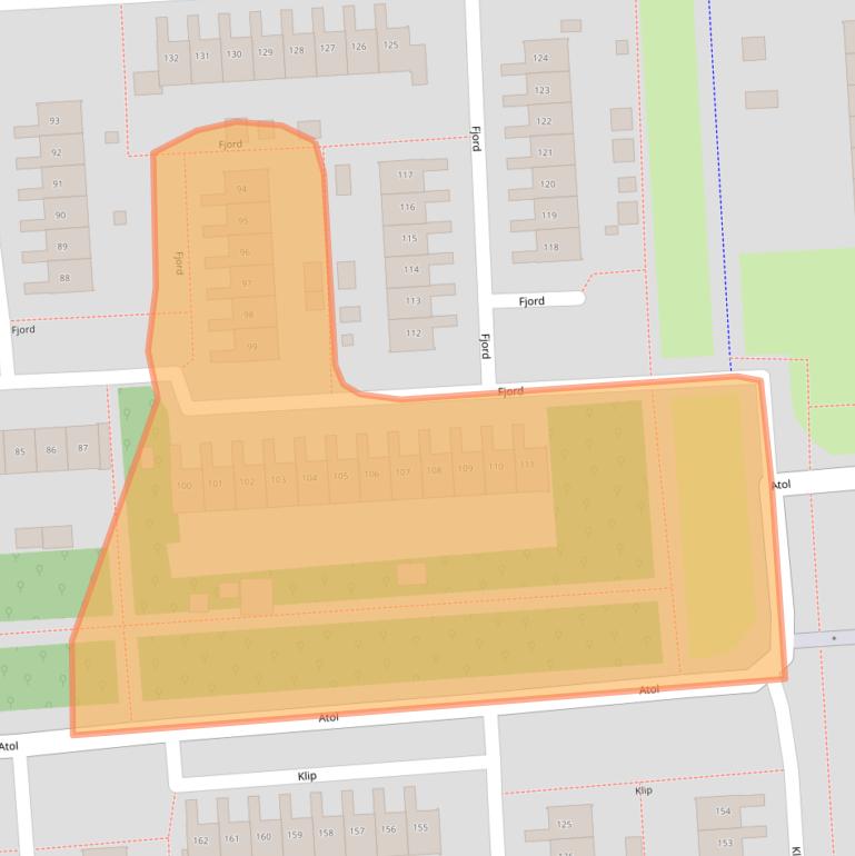 Kaart van postcodegebied 8224DG.