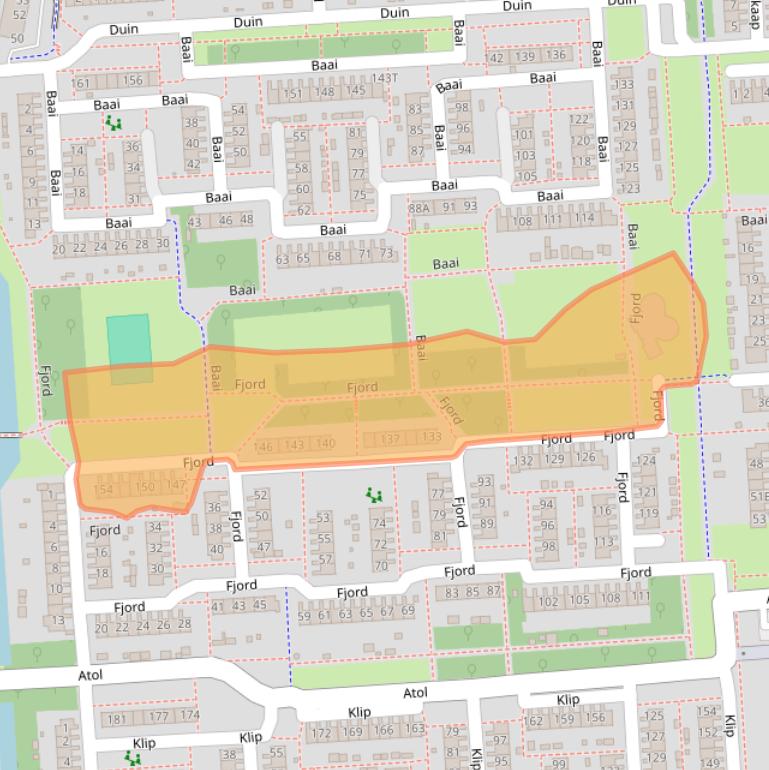 Kaart van postcodegebied 8224DJ.