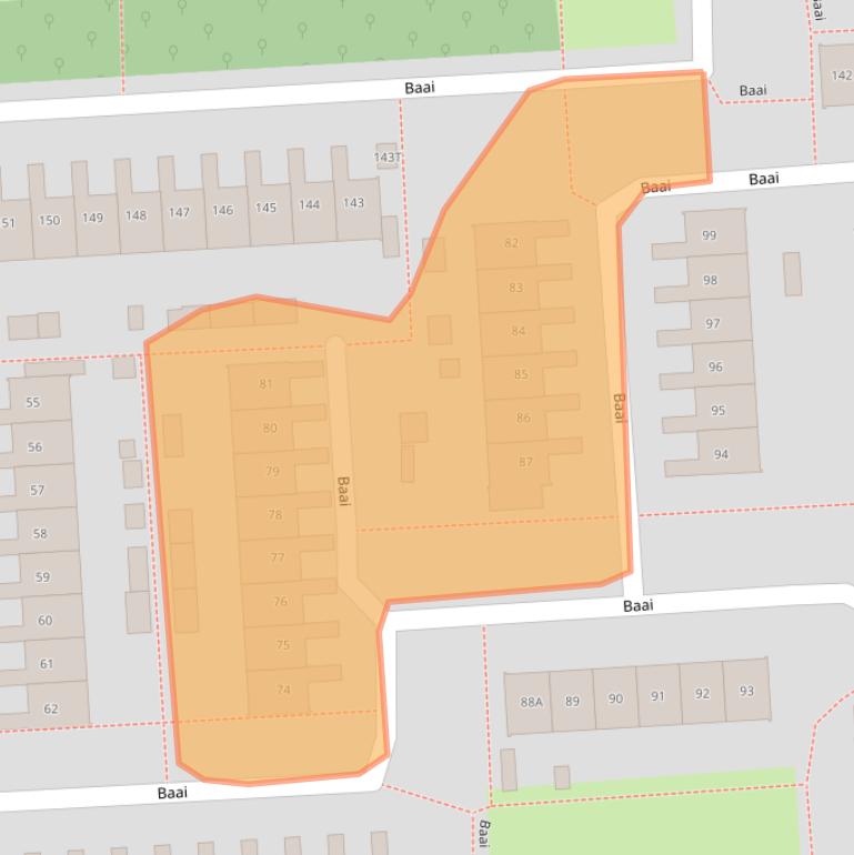 Kaart van postcodegebied 8224DP.