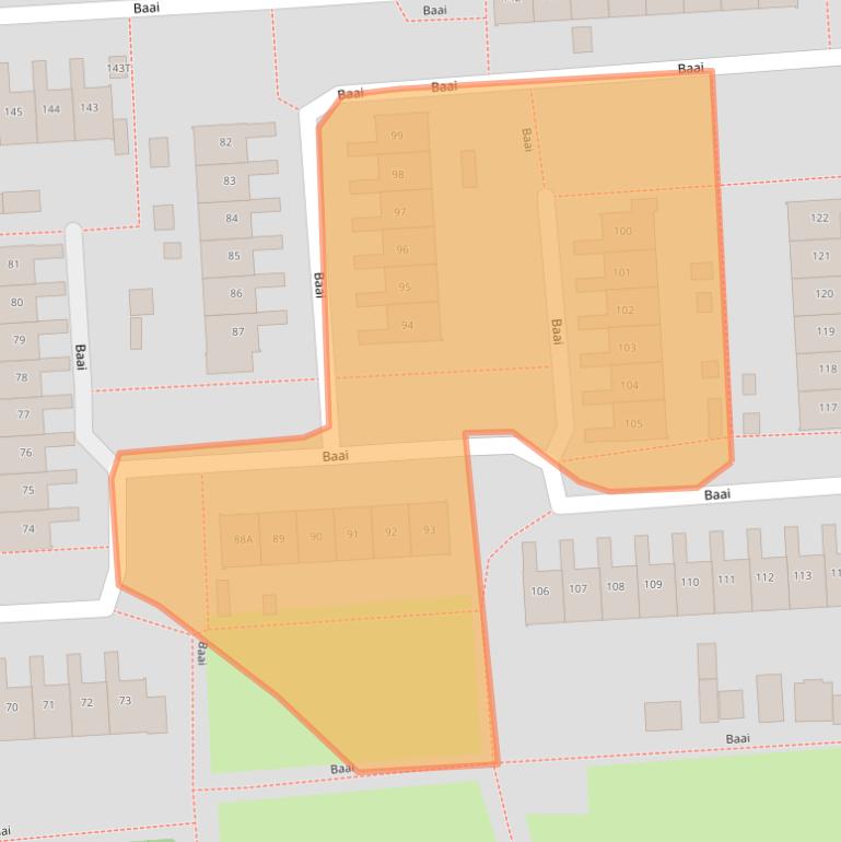 Kaart van postcodegebied 8224DR.