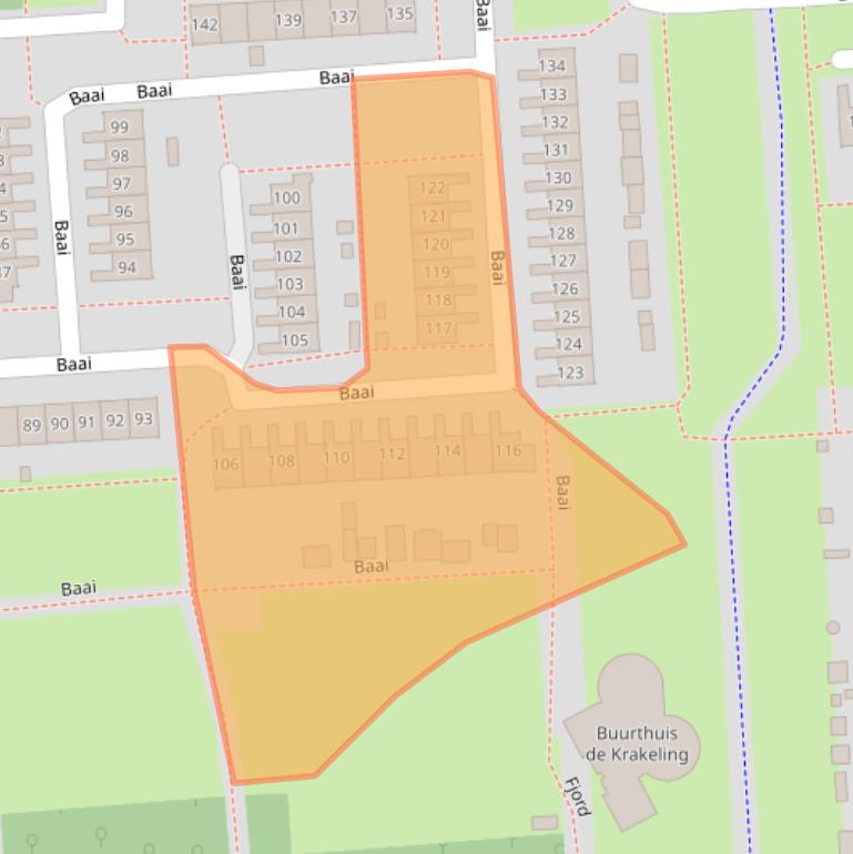 Kaart van postcodegebied 8224DS.