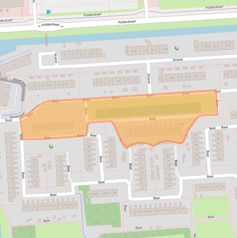 Kaart van postcodegebied 8224DV.