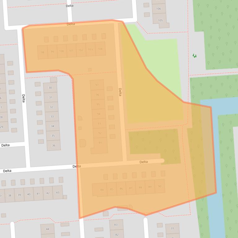 Kaart van postcodegebied 8224ER.