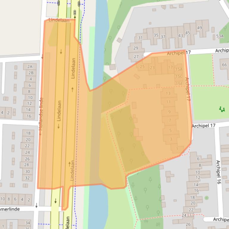 Kaart van postcodegebied 8224GJ.