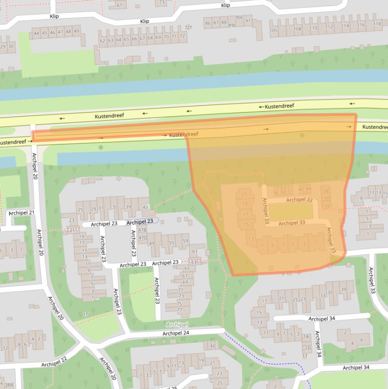 Kaart van postcodegebied 8224HE.