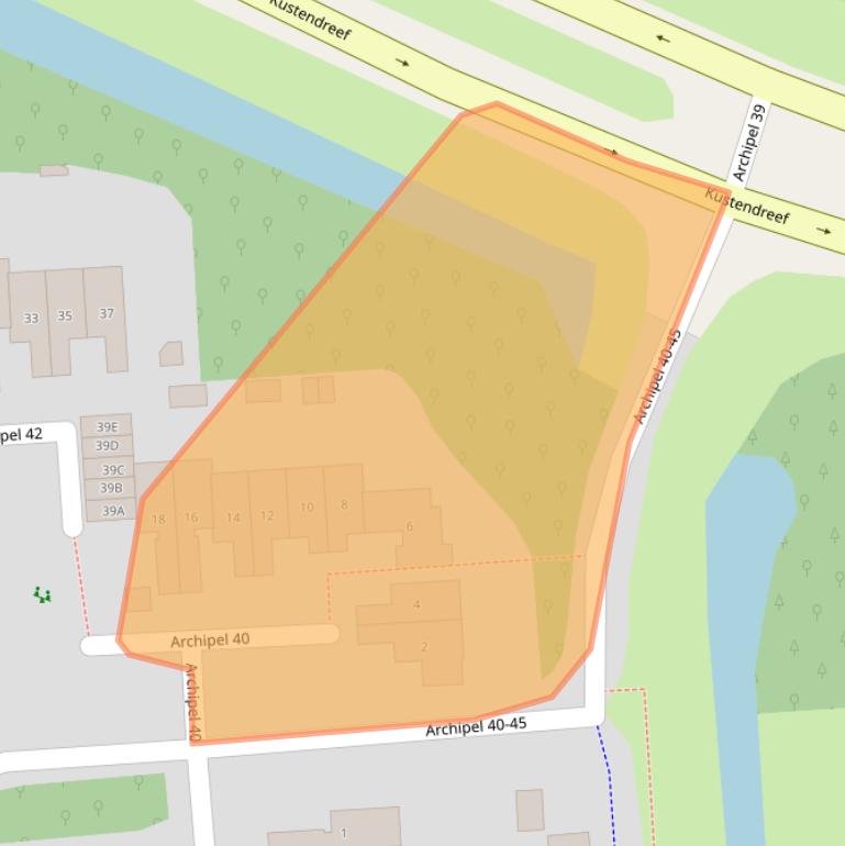 Kaart van postcodegebied 8224HP.