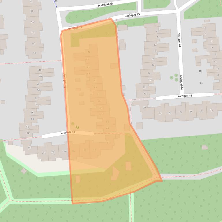 Kaart van postcodegebied 8224HW.