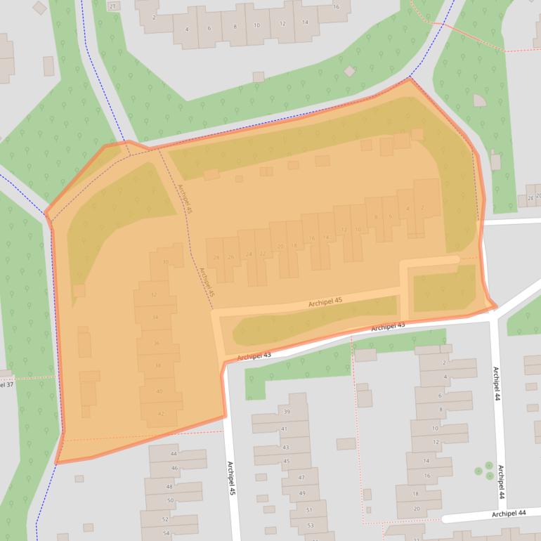 Kaart van postcodegebied 8224HX.