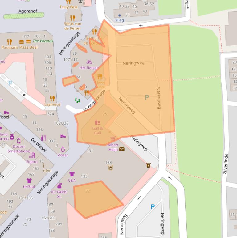 Kaart van postcodegebied 8224JA.