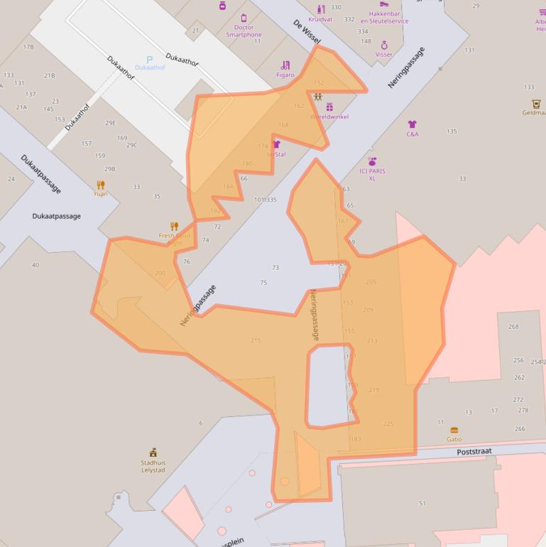 Kaart van postcodegebied 8224JR.