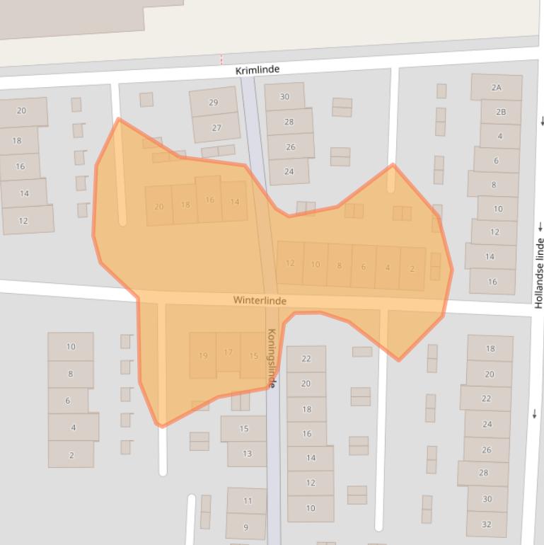 Kaart van postcodegebied 8224JV.