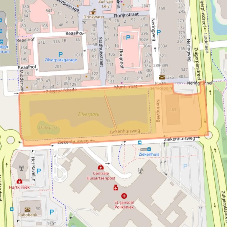 Kaart van postcodegebied 8224KS.