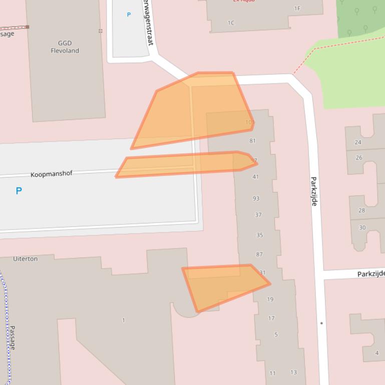 Kaart van postcodegebied 8224ME.