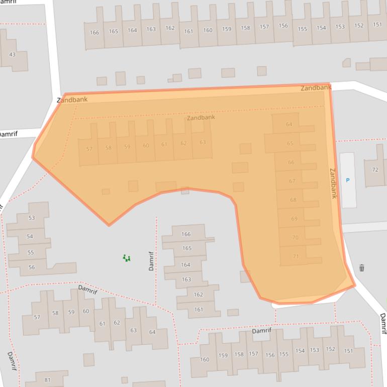 Kaart van postcodegebied 8224ZD.