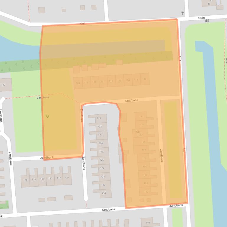 Kaart van postcodegebied 8224ZH.