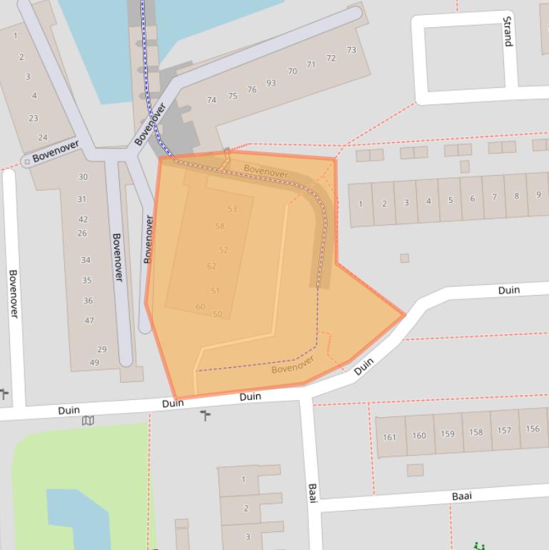 Kaart van postcodegebied 8224ZX.