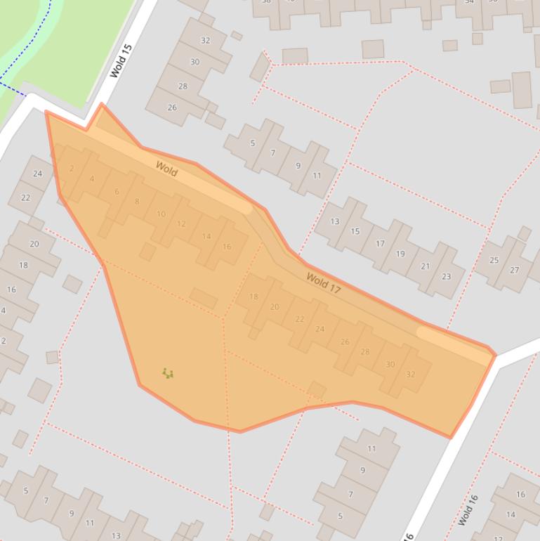 Kaart van postcodegebied 8225AH.