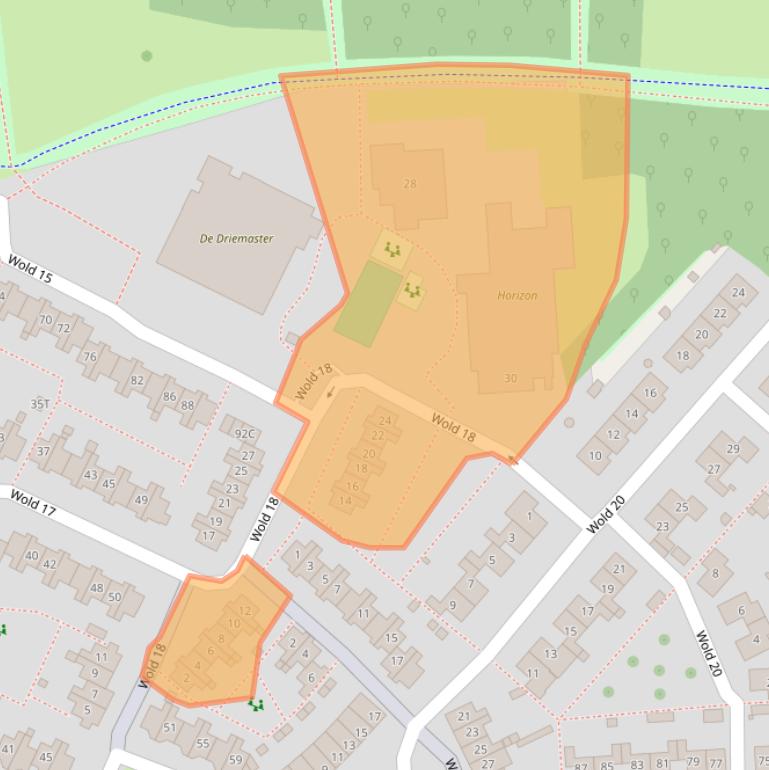 Kaart van postcodegebied 8225AN.