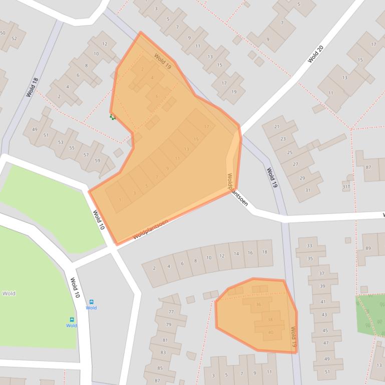 Kaart van postcodegebied 8225AP.