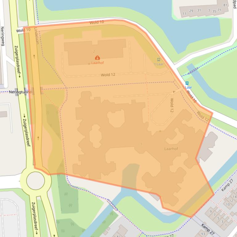 Kaart van postcodegebied 8225CB.