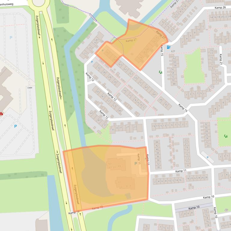 Kaart van postcodegebied 8225DA.