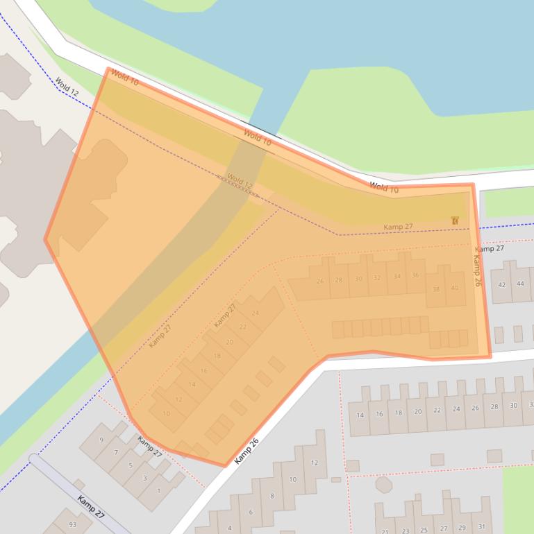 Kaart van postcodegebied 8225EL.