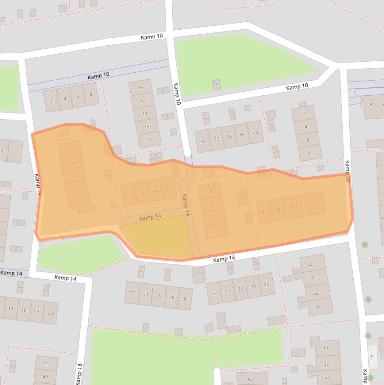 Kaart van postcodegebied 8225GD.
