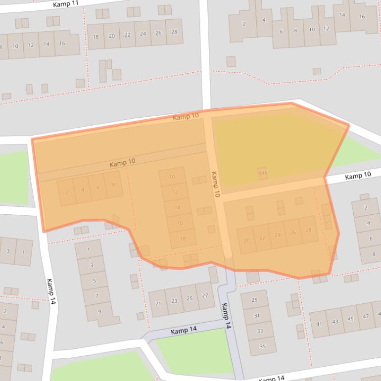 Kaart van postcodegebied 8225GE.