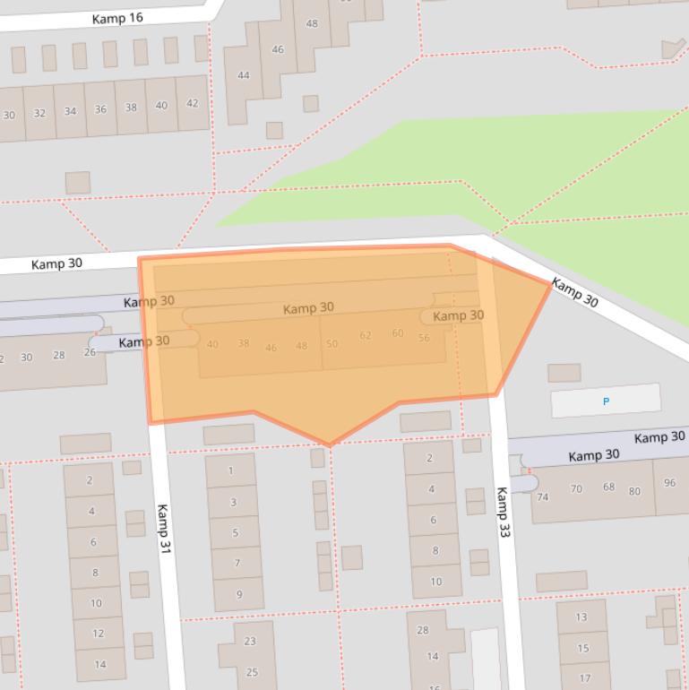 Kaart van postcodegebied 8225GN.