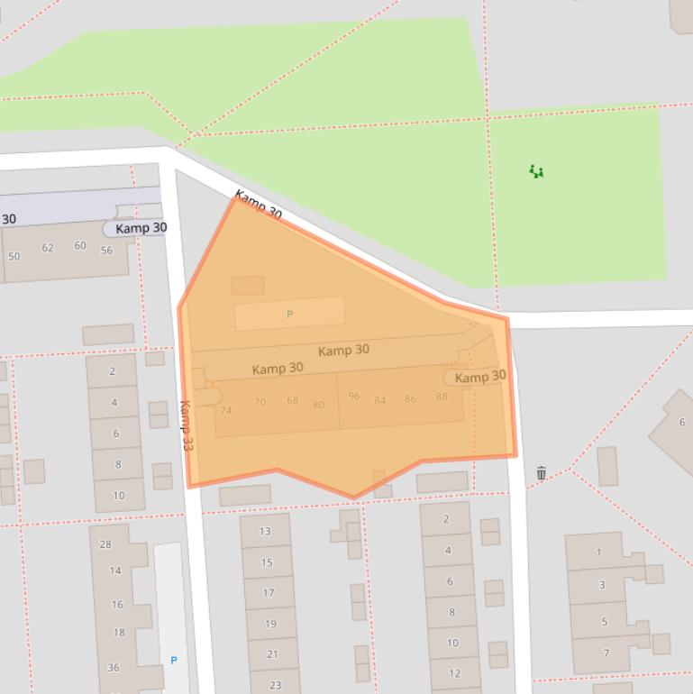 Kaart van postcodegebied 8225GP.