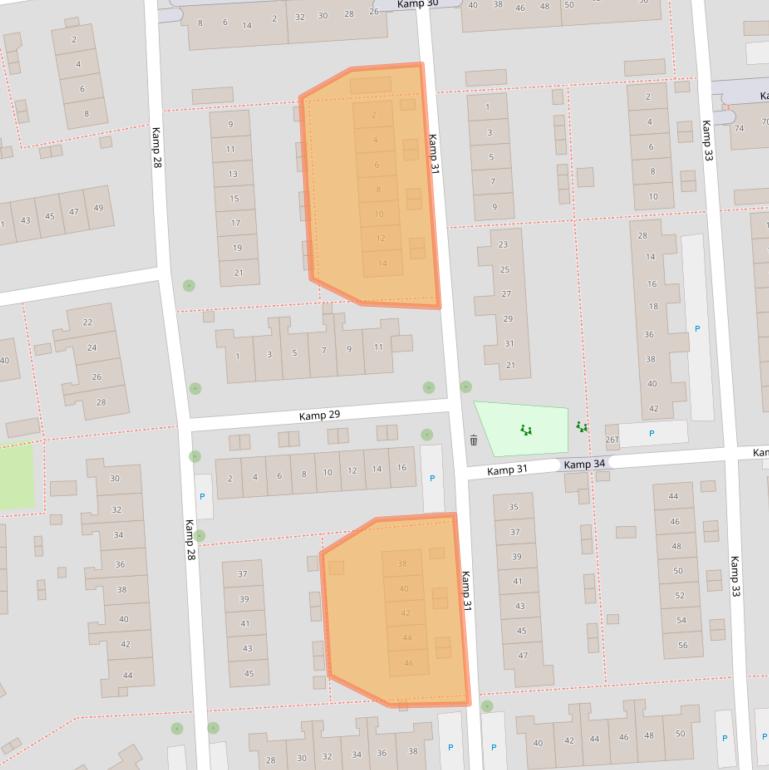 Kaart van postcodegebied 8225GR.