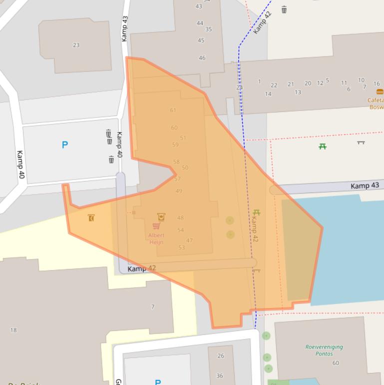 Kaart van postcodegebied 8225HR.