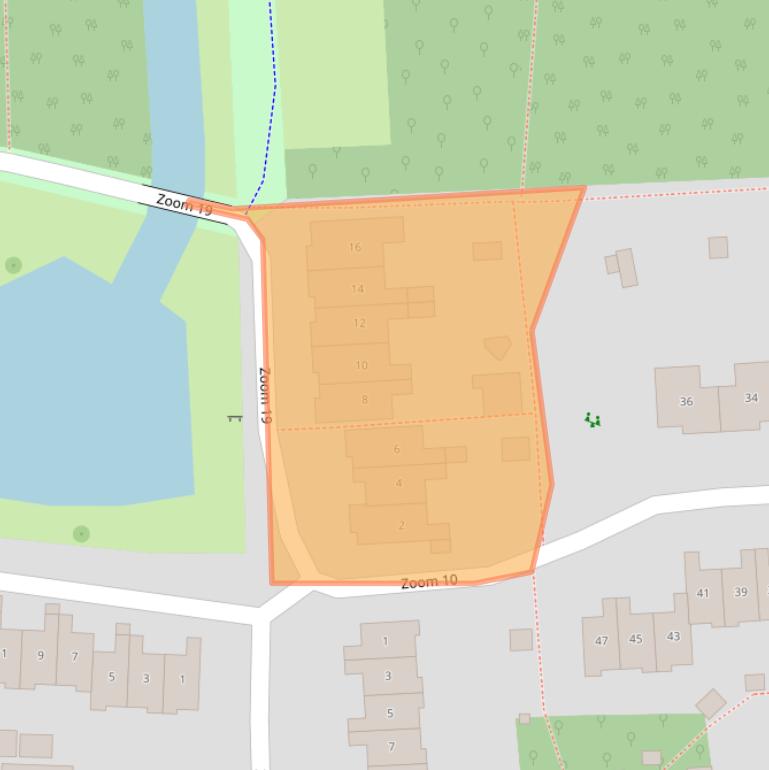 Kaart van postcodegebied 8225KN.