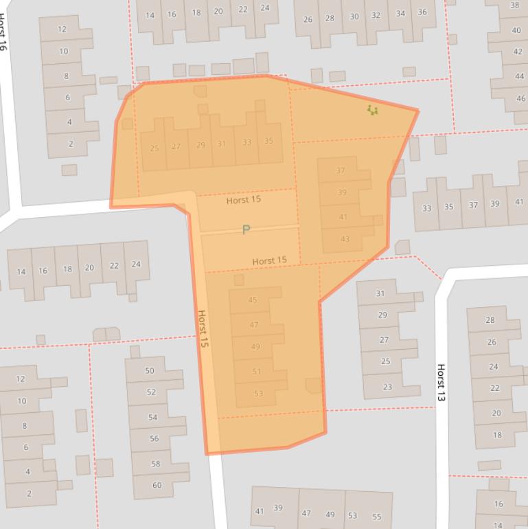 Kaart van postcodegebied 8225LJ.