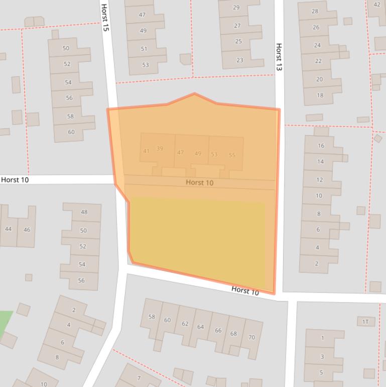 Kaart van postcodegebied 8225LN.