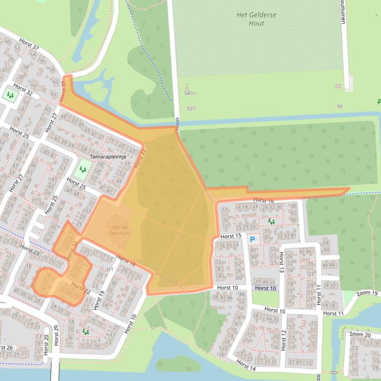 Kaart van postcodegebied 8225MA.