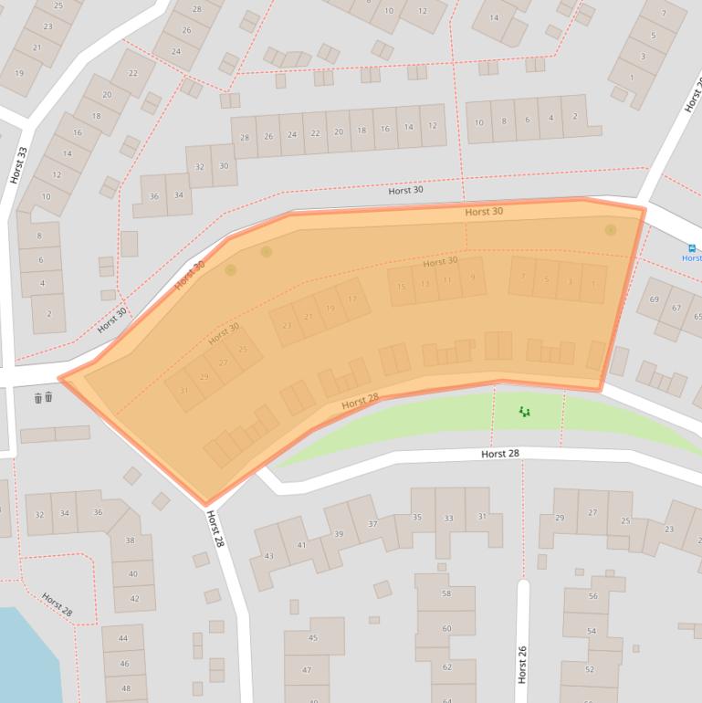 Kaart van postcodegebied 8225NK.