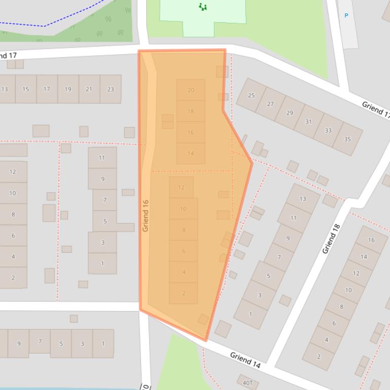 Kaart van postcodegebied 8225RL.