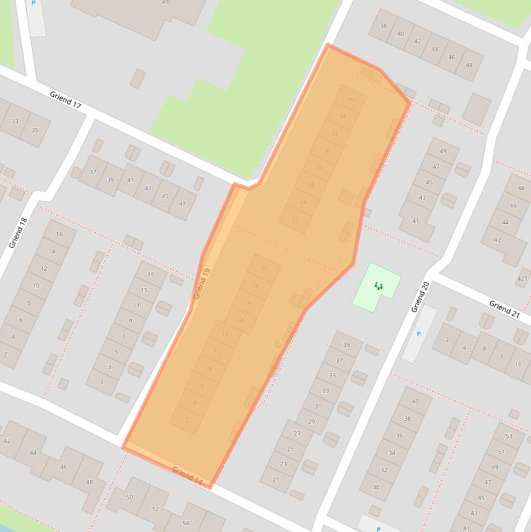 Kaart van postcodegebied 8225RR.