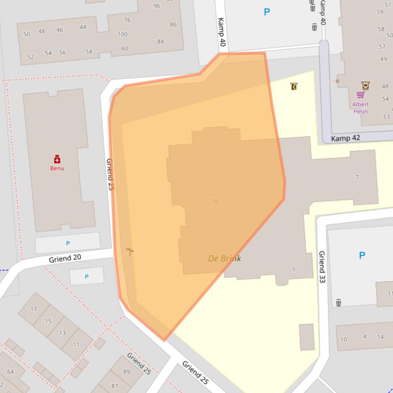Kaart van postcodegebied 8225SC.