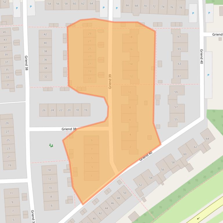 Kaart van postcodegebied 8225TM.