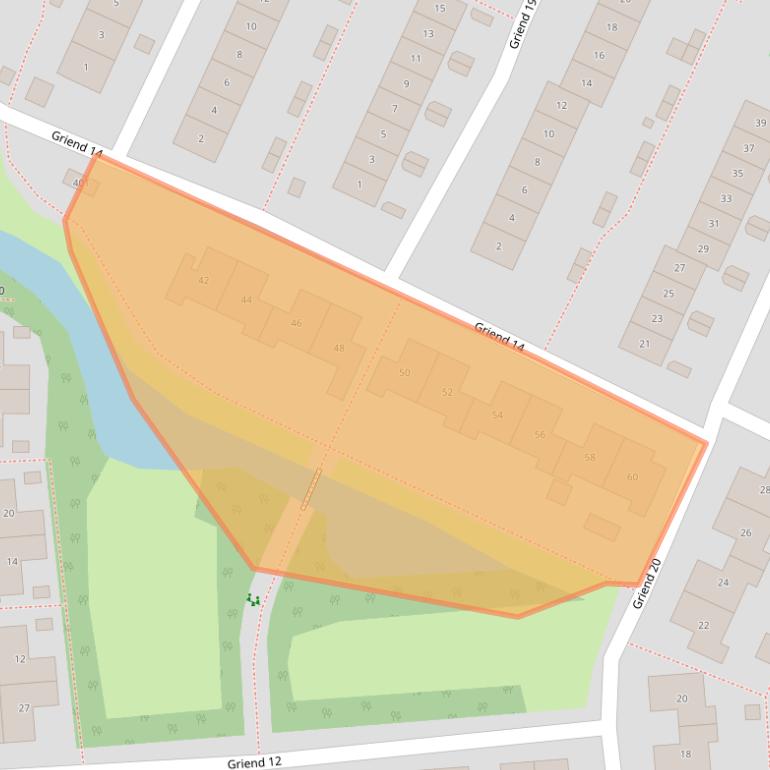 Kaart van postcodegebied 8225VC.